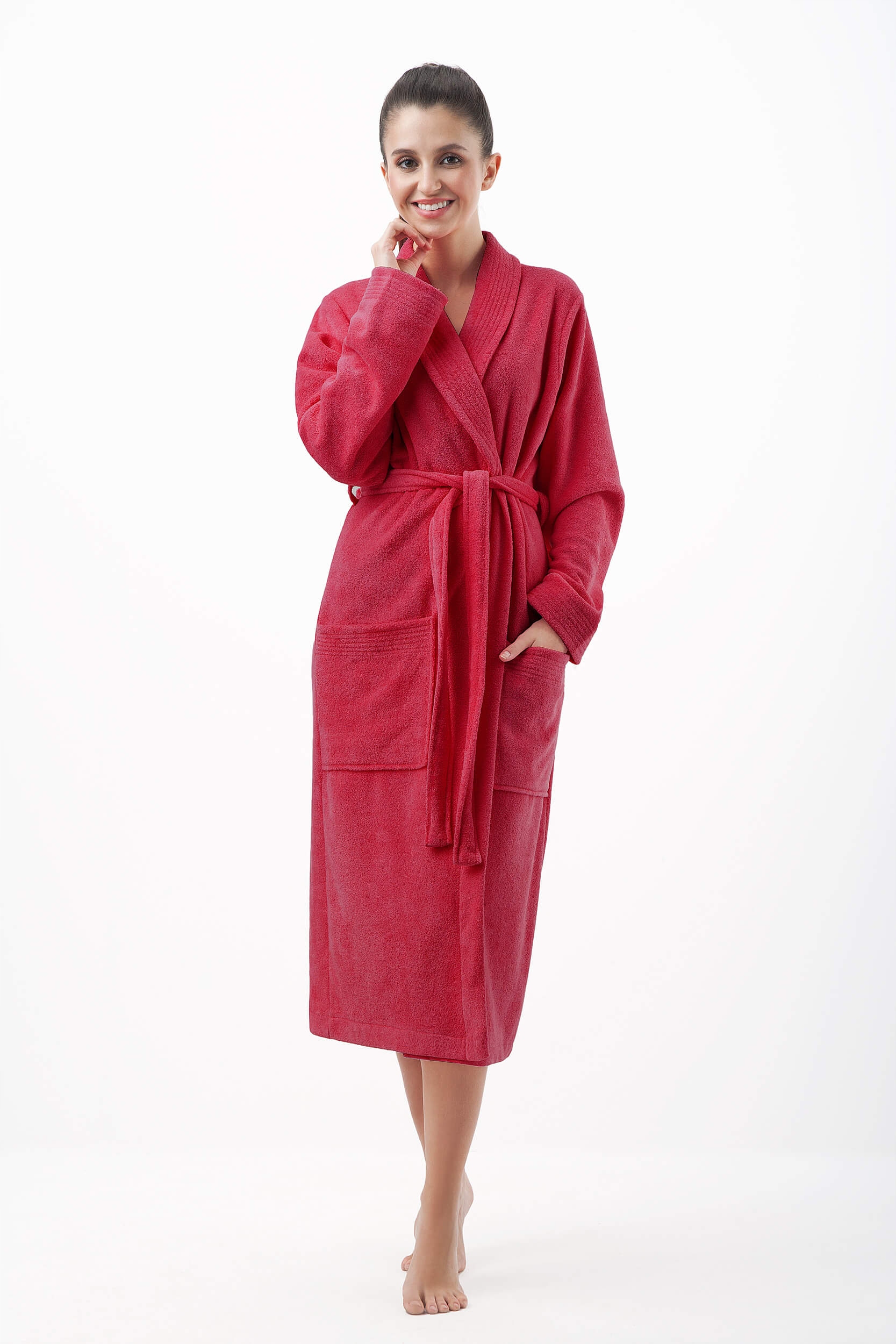 

Szlafrok damski Luna kod 352 bordowy [L]