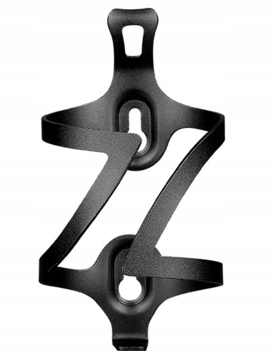 KOSZYK NA BIDON UCHWYT ROWEROWY ALUMINIUM - CZARNY