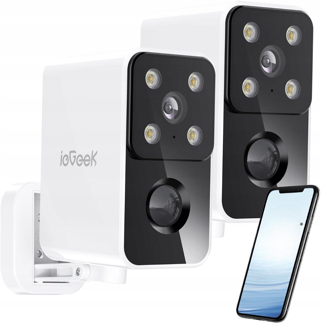 Vnútorná Kamera Iegeek S3 3MP 2.4G Wifi Domáce Monitorovanie Sada 2KS