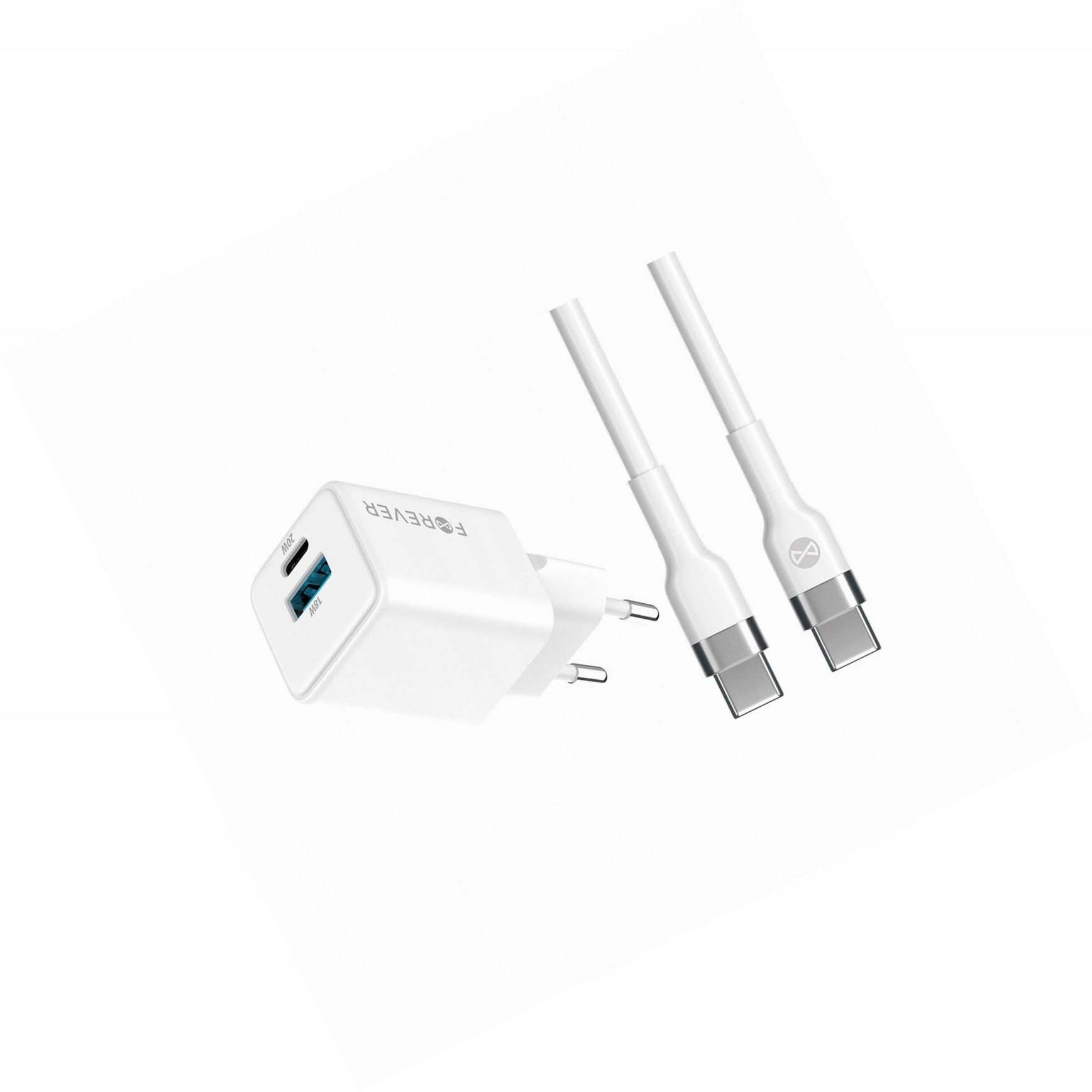 Szybka ładowarka GaN 20W Usb i Usb-c z kablem do Samsung Galaxy M11