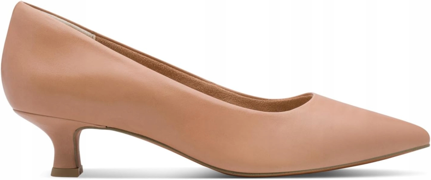 Dámské Lodičky Nízký Podpatek Béžové Kožené Stylové Lodičky Marco Tozzi 39