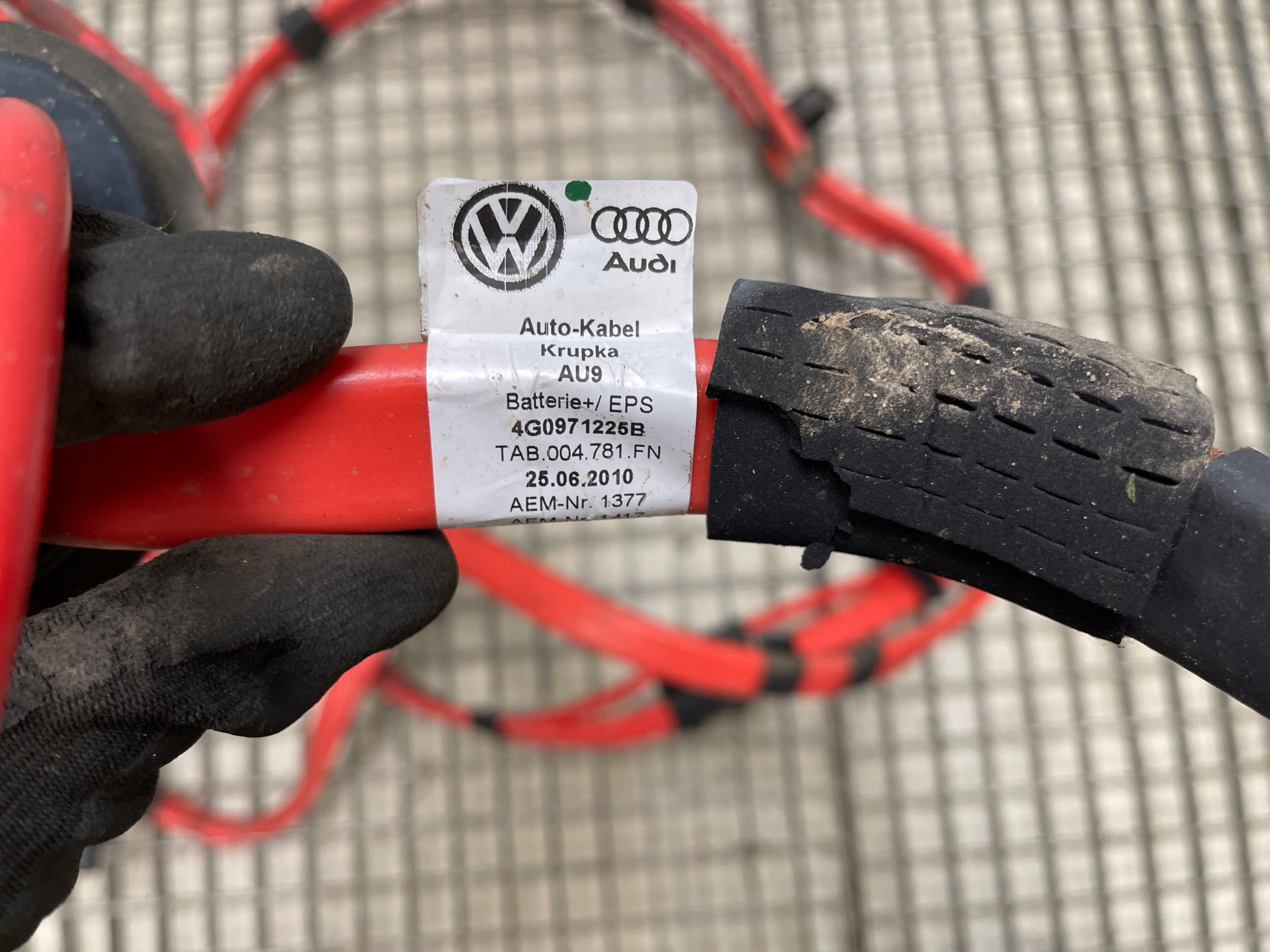 AUDI A6 C7 4G Schlauch PLUSOWY AKUMULATORA kabelbaum kabelsatz 4G0971225B