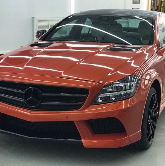 HEXIS Folia PAPAYA ORANGE GLOSS 152cm x 100cm Producent code HX30OPAB