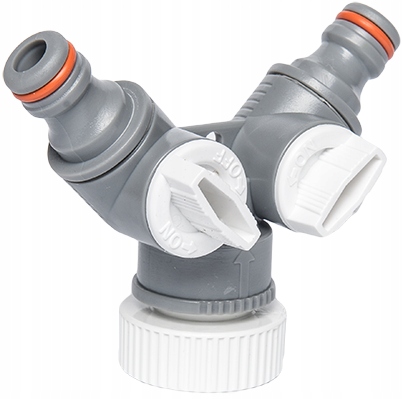 

Rozdzielacz typu Y z dwoma zaworami 1"x3/4