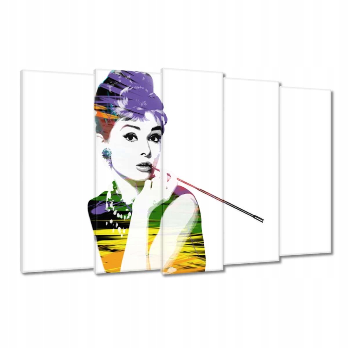 Obrazy 150x95 Audrey Hepburnová Cigaretka