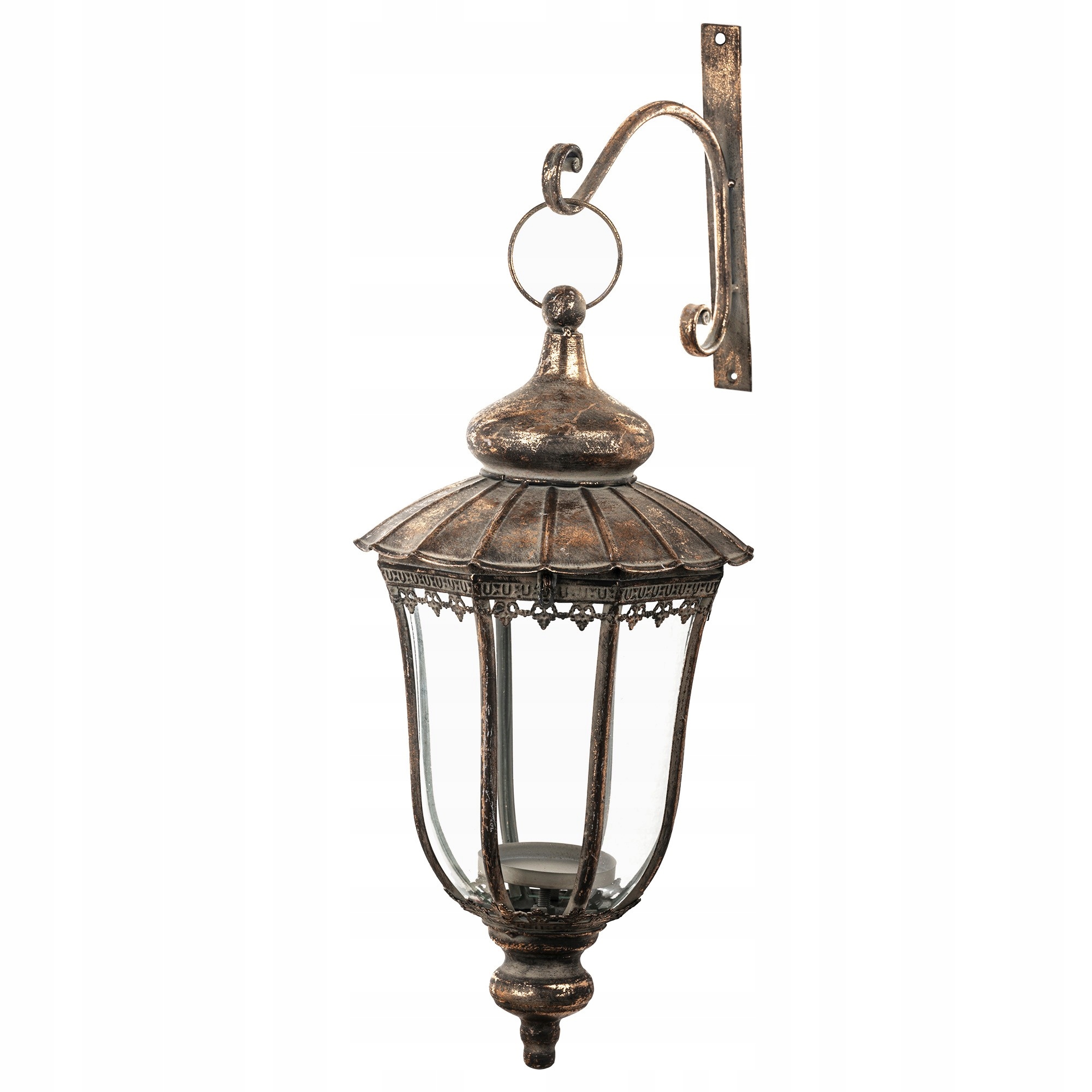 Kovová lampa, lampáš, starý