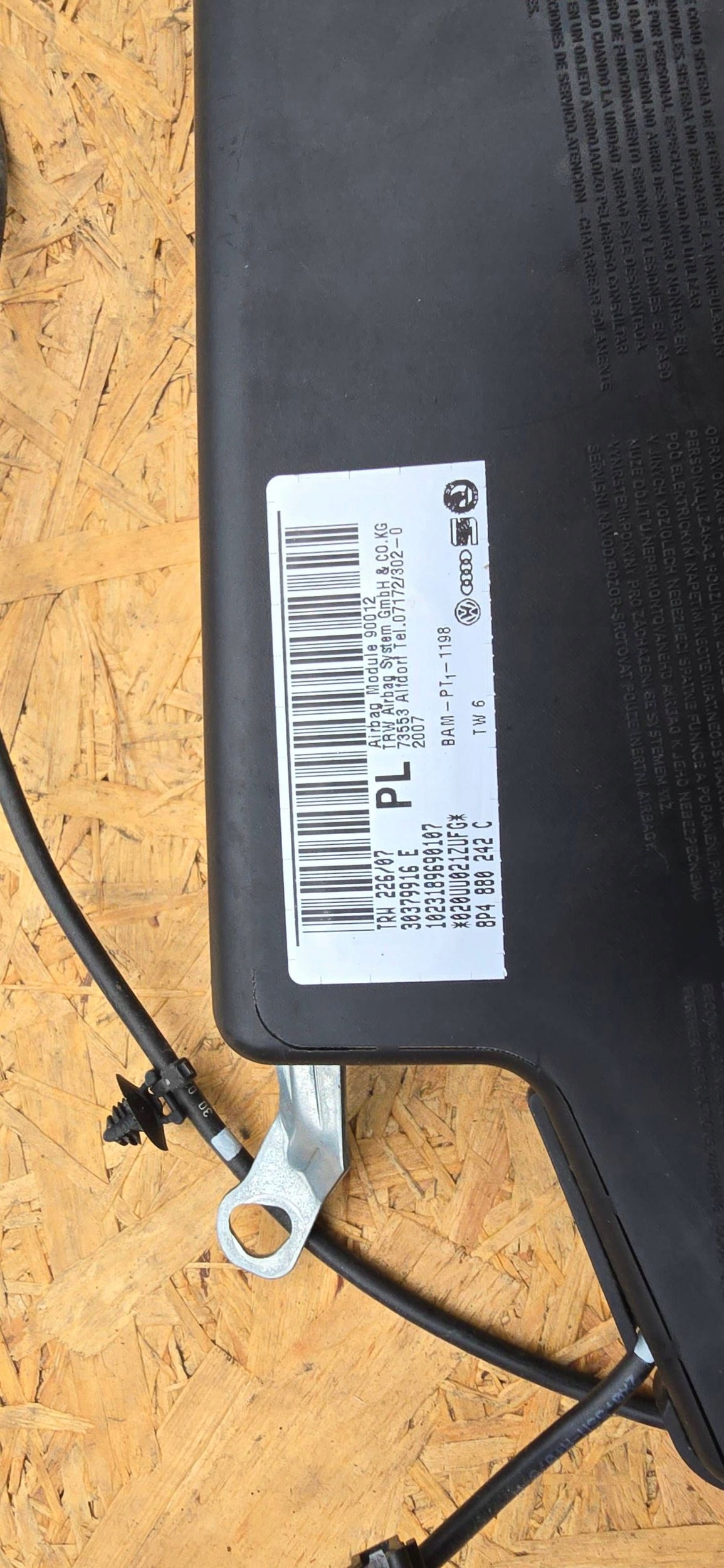 airbag luft airbag sitz rechts AUDI A3 8P 8P4880242C