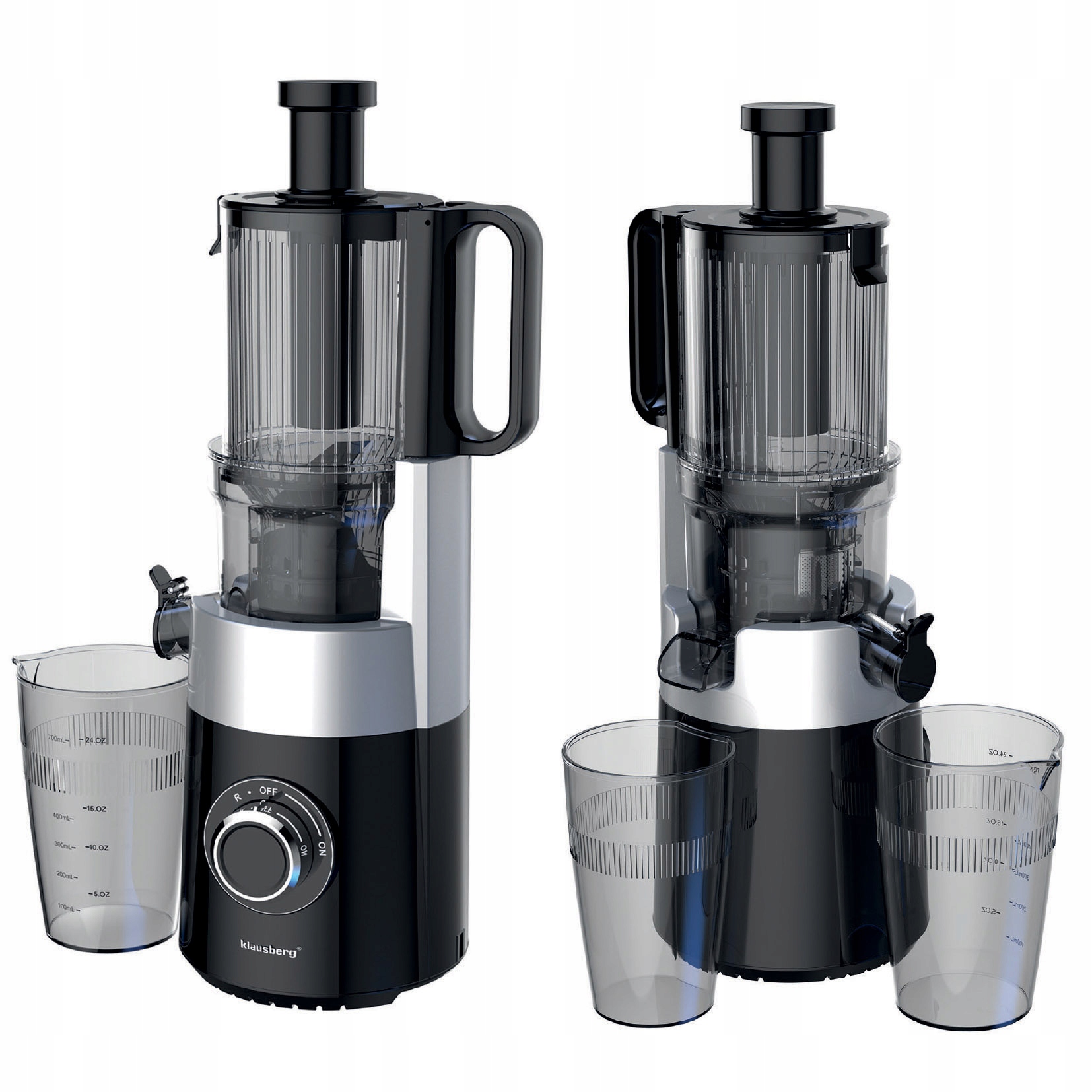 Pomalý odšťavovač 180 W Zeleninová šťava z ovocia Cold Press Klausberg 7871