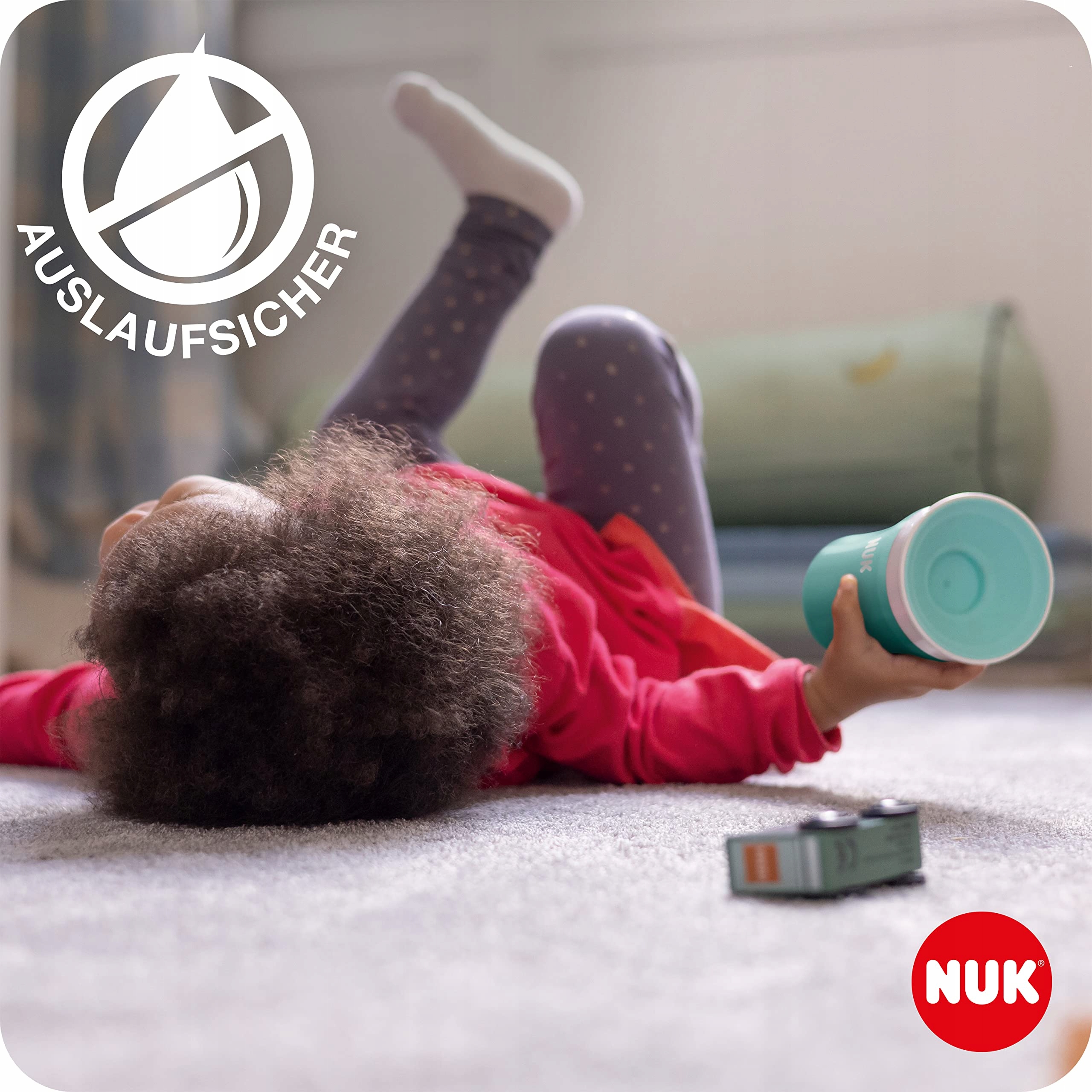 NUK Kubek Termiczny Dla Dzieci 230ml 8+ Miesięcy Niebieski BPA Free — miniatura 3