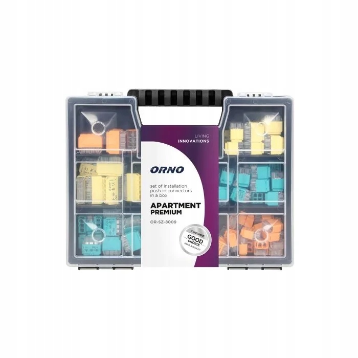 Sada svorkových a lisovacích instalačních spojek 109 v kufru Orn