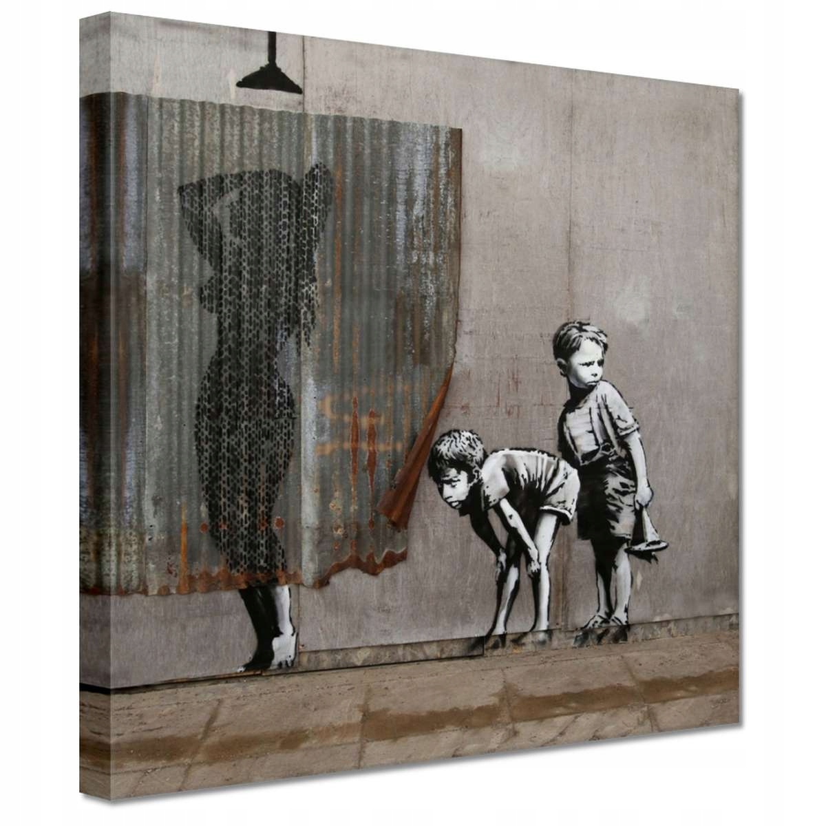 

Obraz 20x20 Banksy podglądanie