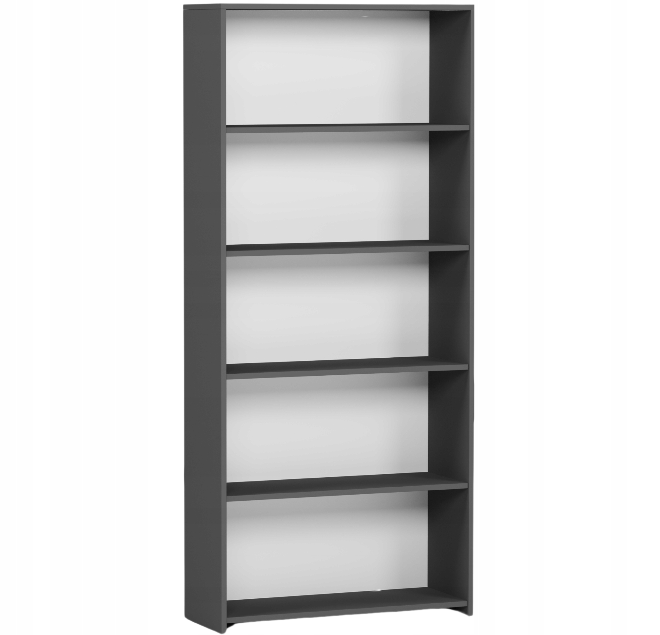 REGAŁ 80CM PÓŁKA SZAFKA KSIĄŻKI SEGREGATORY B-80 ANTRACYT