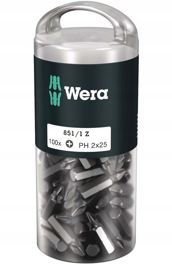 Bit, Křížový Hrot PH2 X 25 MM, 855/1 100 Ks W05072441001