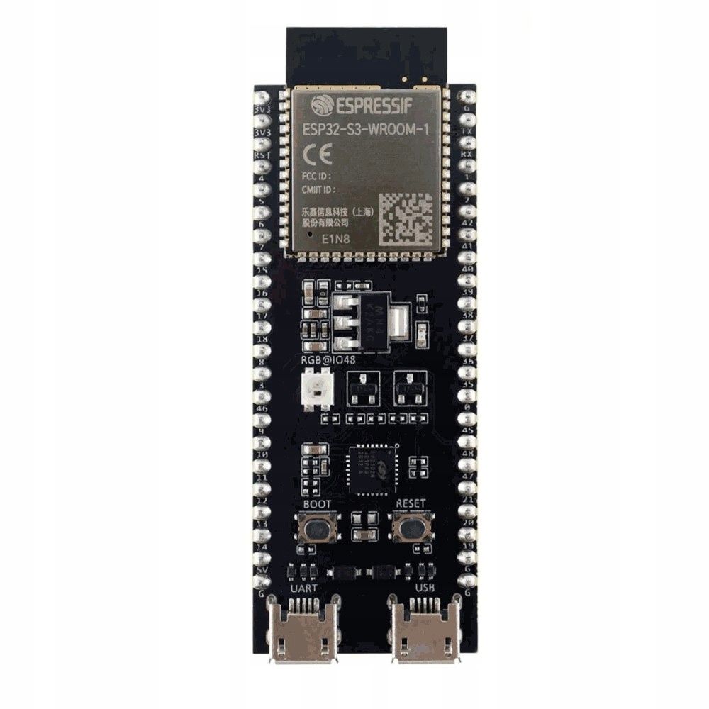 Moduł ESP32-S3 DevKitC-1 WROOM-1 N16R8 16MB FLASH WiFi Bluetooth USB-C Kod producenta 5905523309461