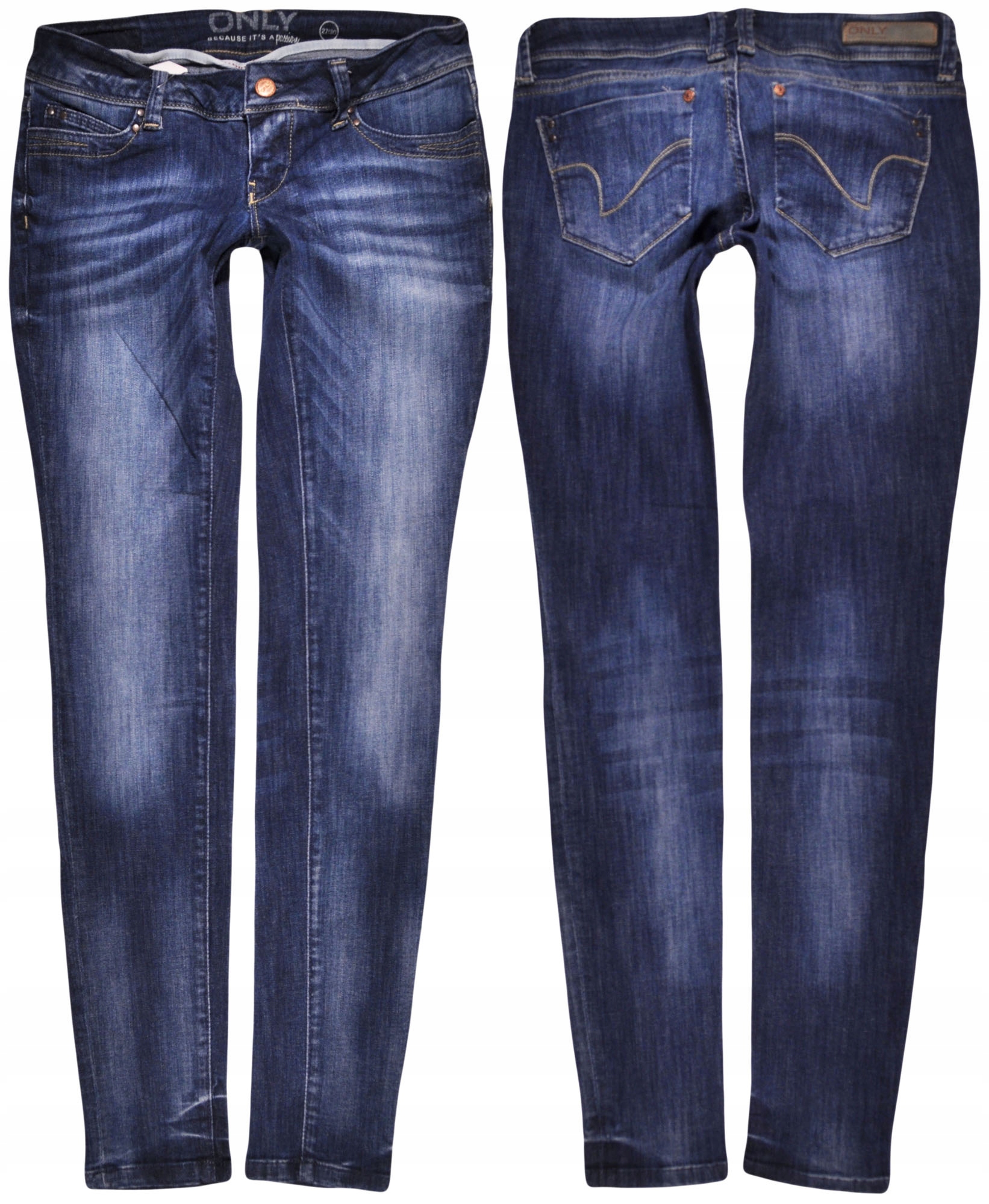 Only kalhoty Skinny low jeans Coral W25 L32