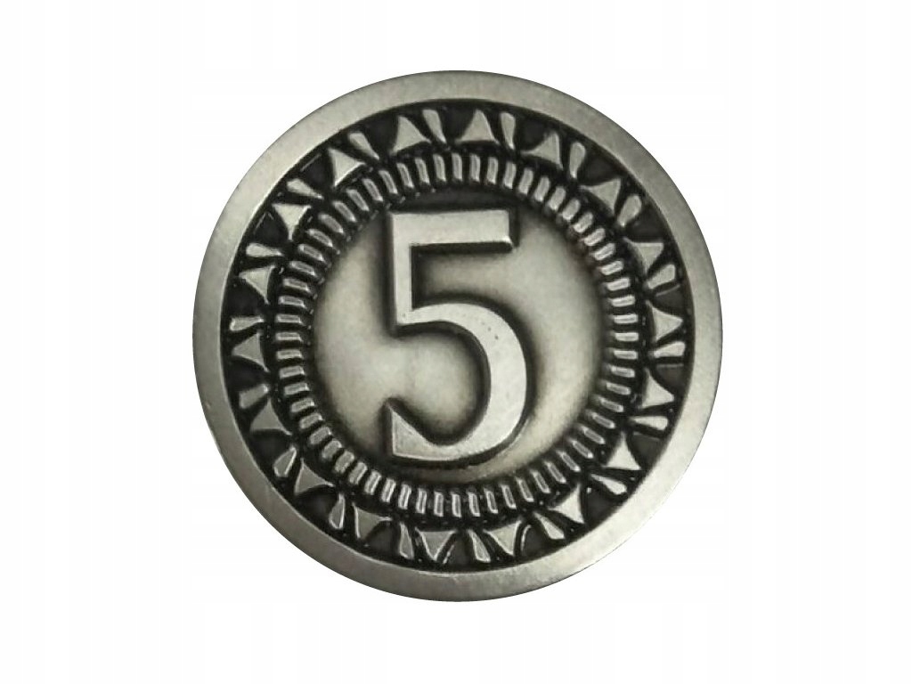 ZESTAW 12 KLASYCZNYCH UNIWERSALNYCH METALOWYCH MONET Producent RGFK