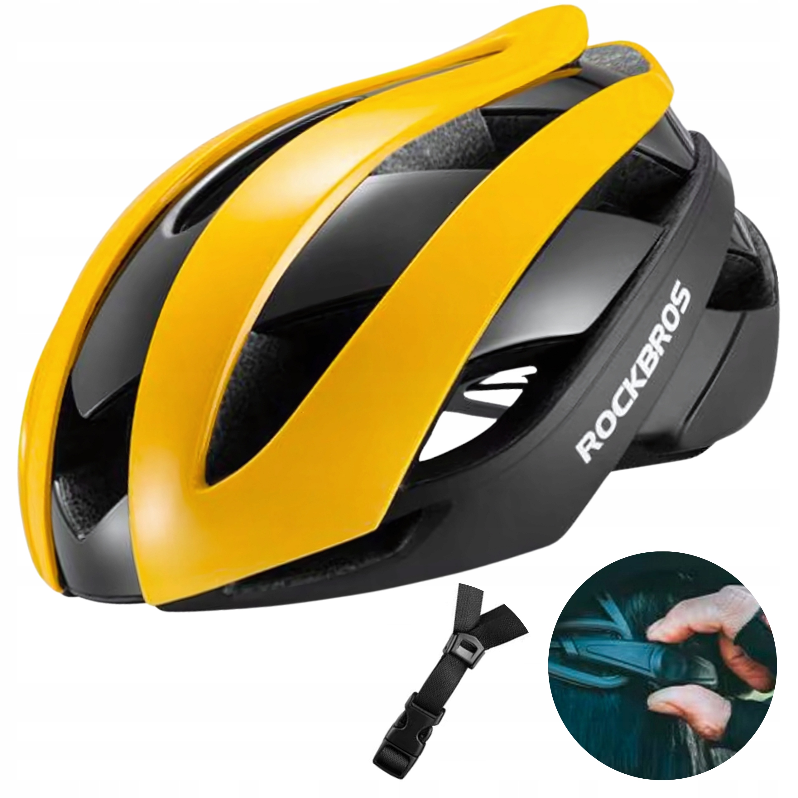 Rockbros Pánská Silniční Dámská Cyklistická Přilba Mtb 58-61 cm Vel L