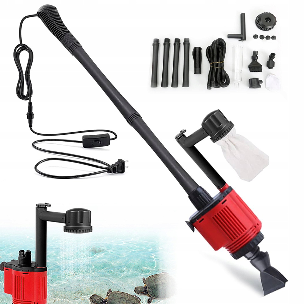 Levně Elektrický Vysavač Do Akvária 6 Funkcí Čištění Štěrku