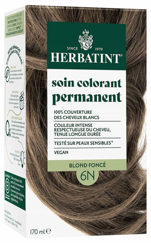 Herbatint trvalá bylinná barva na vlasy 170 ml tmavě blond (6N)