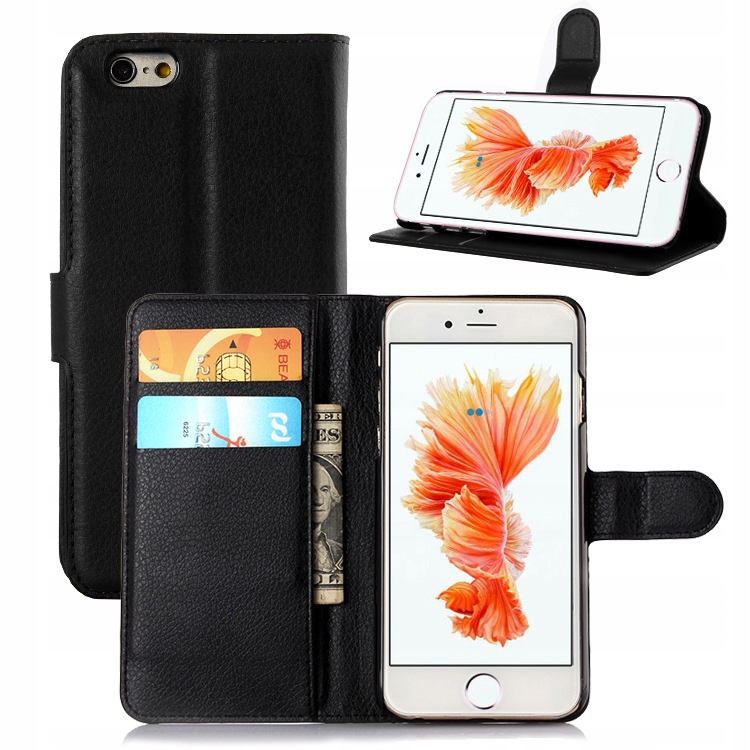 

Etui Portfel Litchi, Pokrowiec Do Iphone 6/6S