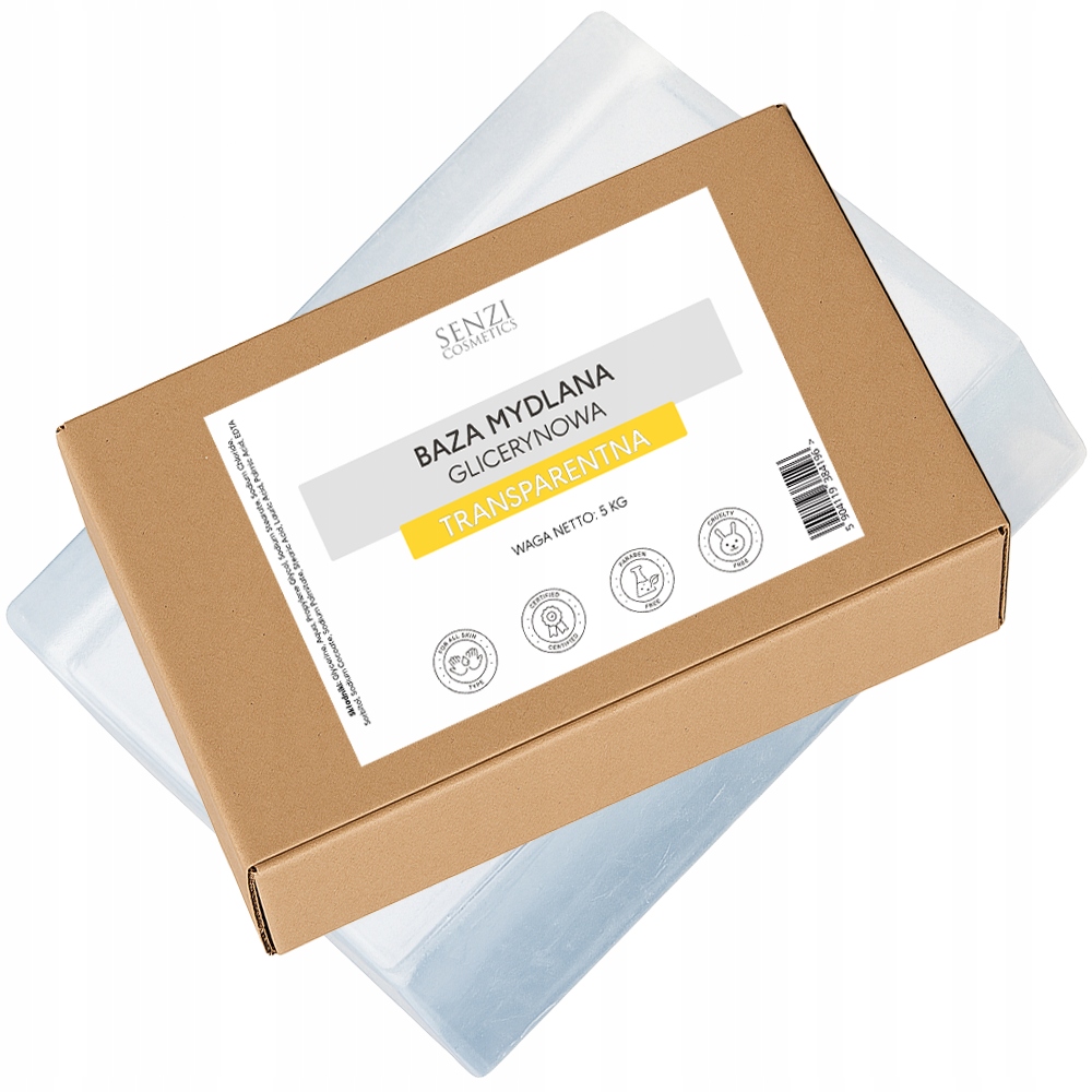 Mýdlová Báza Glycerinová Transparentní Mýdlo Bez Sls 5kg Blok Premium