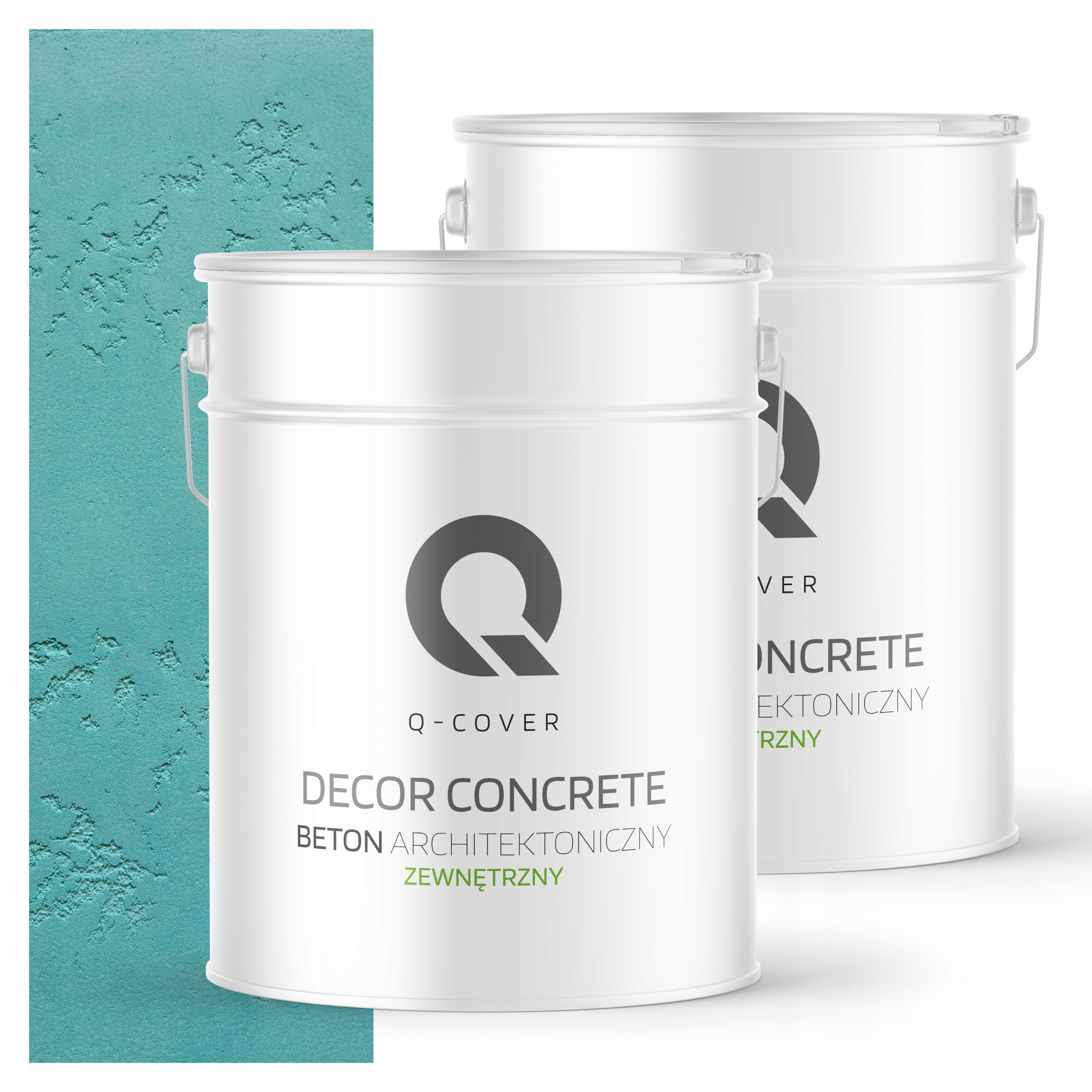 Architektonický venkovní beton 10 m2 15 kg Hotová tyrkysová hmota H1441