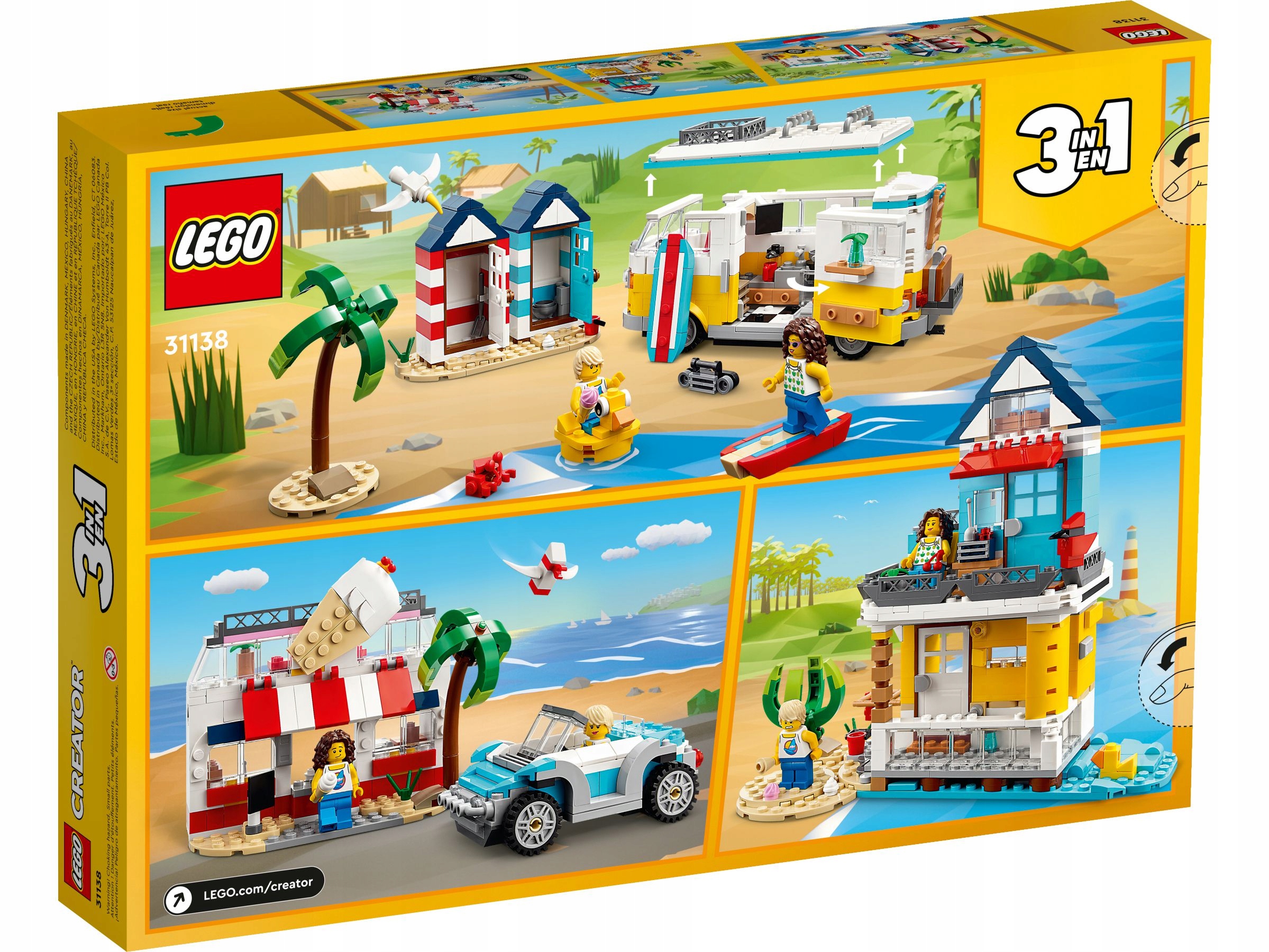 LEGO Creator 3 w 1 31138 Kamper na plaży Marka LEGO