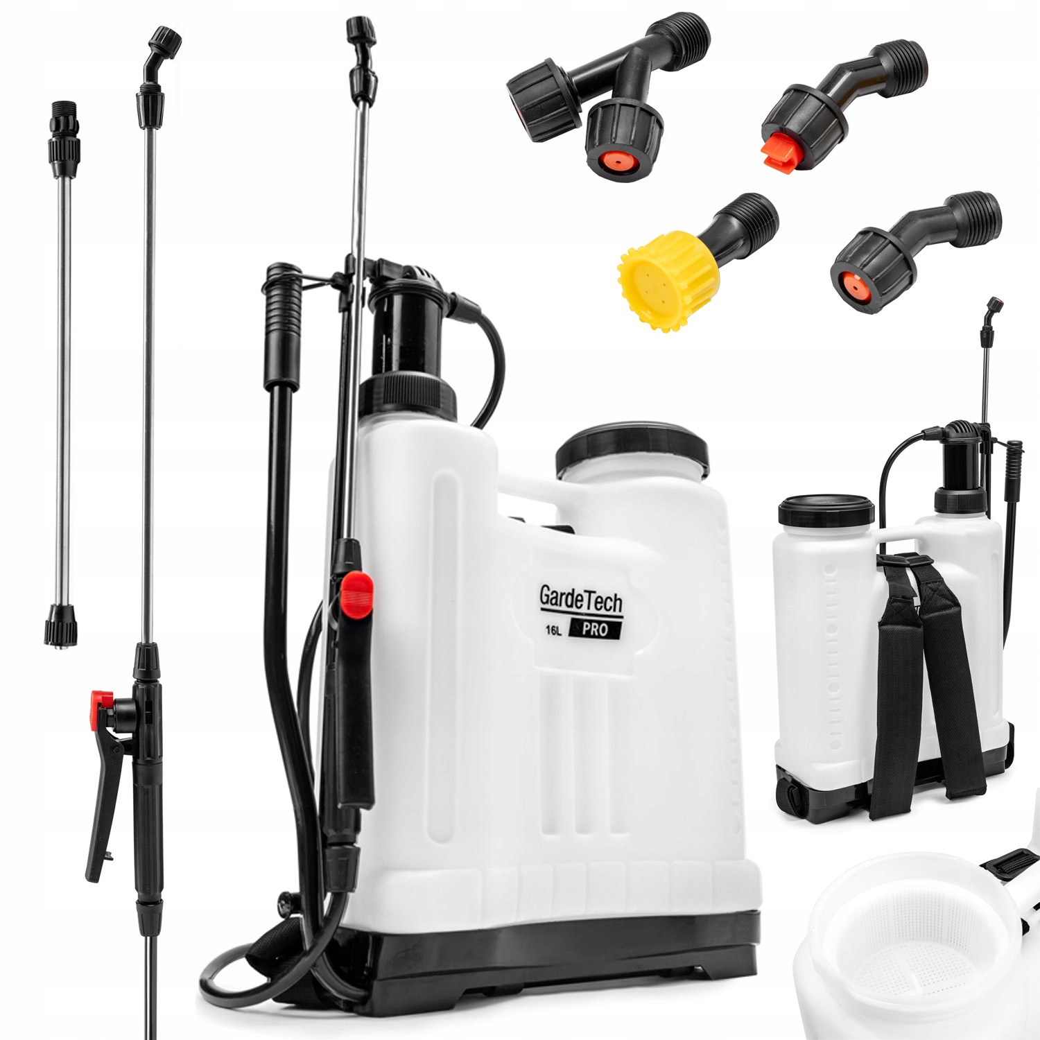 OPRYSKIWACZ CIŚNIENIOWY PLECAKOWY PRO 16L DŁUGA LANCA 100CM