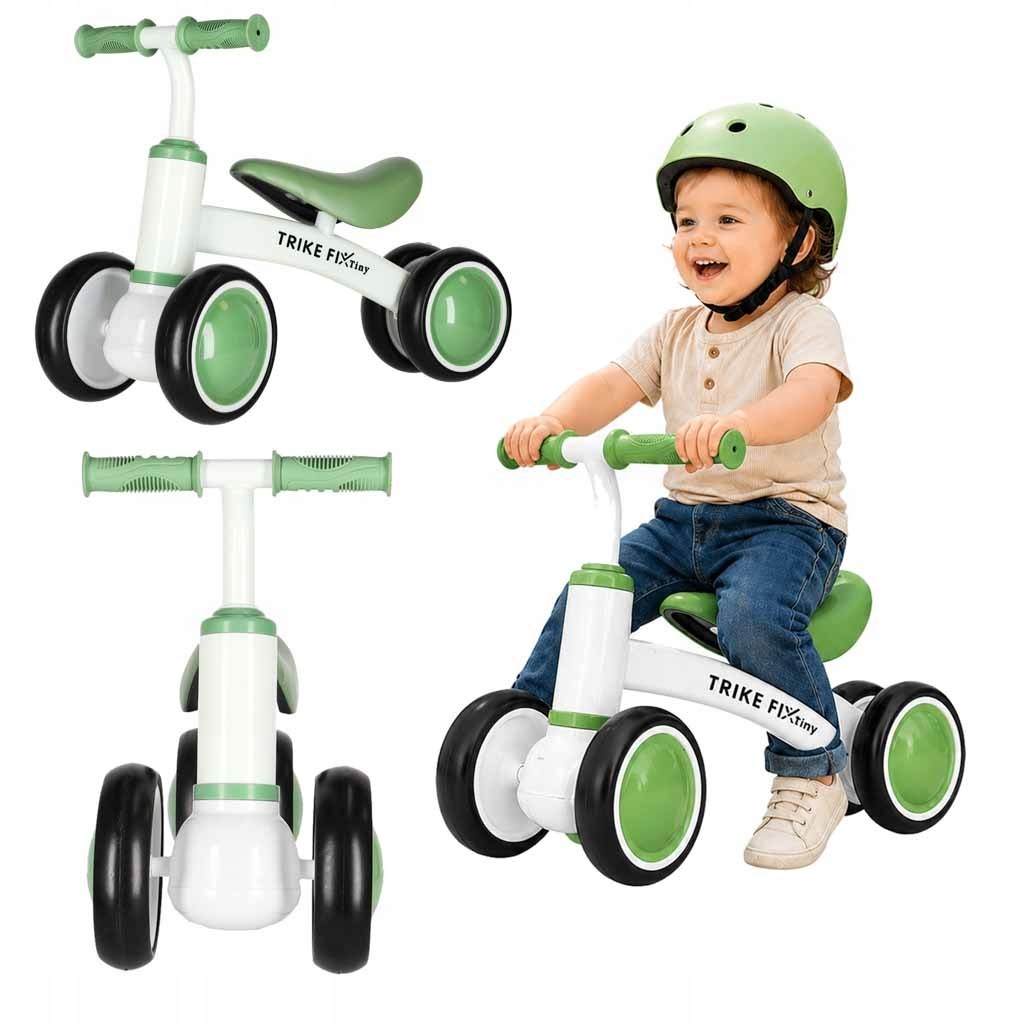 Rowerek biegowy Trike Fix Tiny V2 Jeździk dziecięcy Zielony Lekki 18mcy+