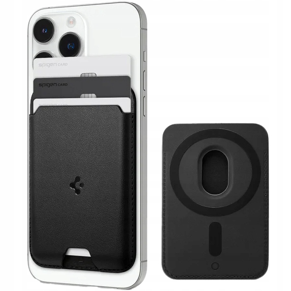 Magnetická peněženka na karty pro MagSafe Spigen Valentinus Pu kůže