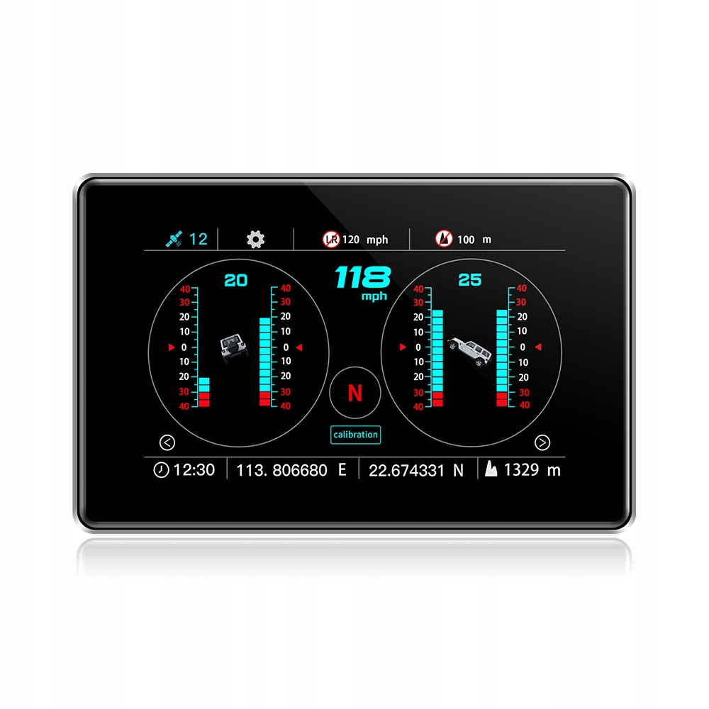 

Wyświetlacz dotykowy Hud 3.85" Gps Ładowanie