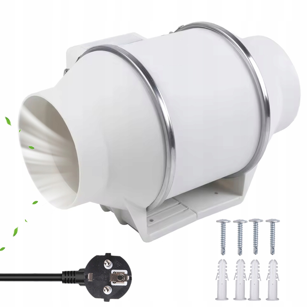 Kanálový Ventilátor Max 310 m3/h Ø100 mm Kuličkové Ložisko