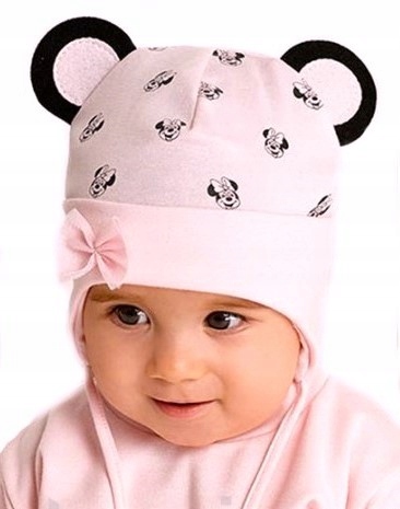 

Czapka Wiosenna dla dziewczynki Wiązana r.44-46 cm