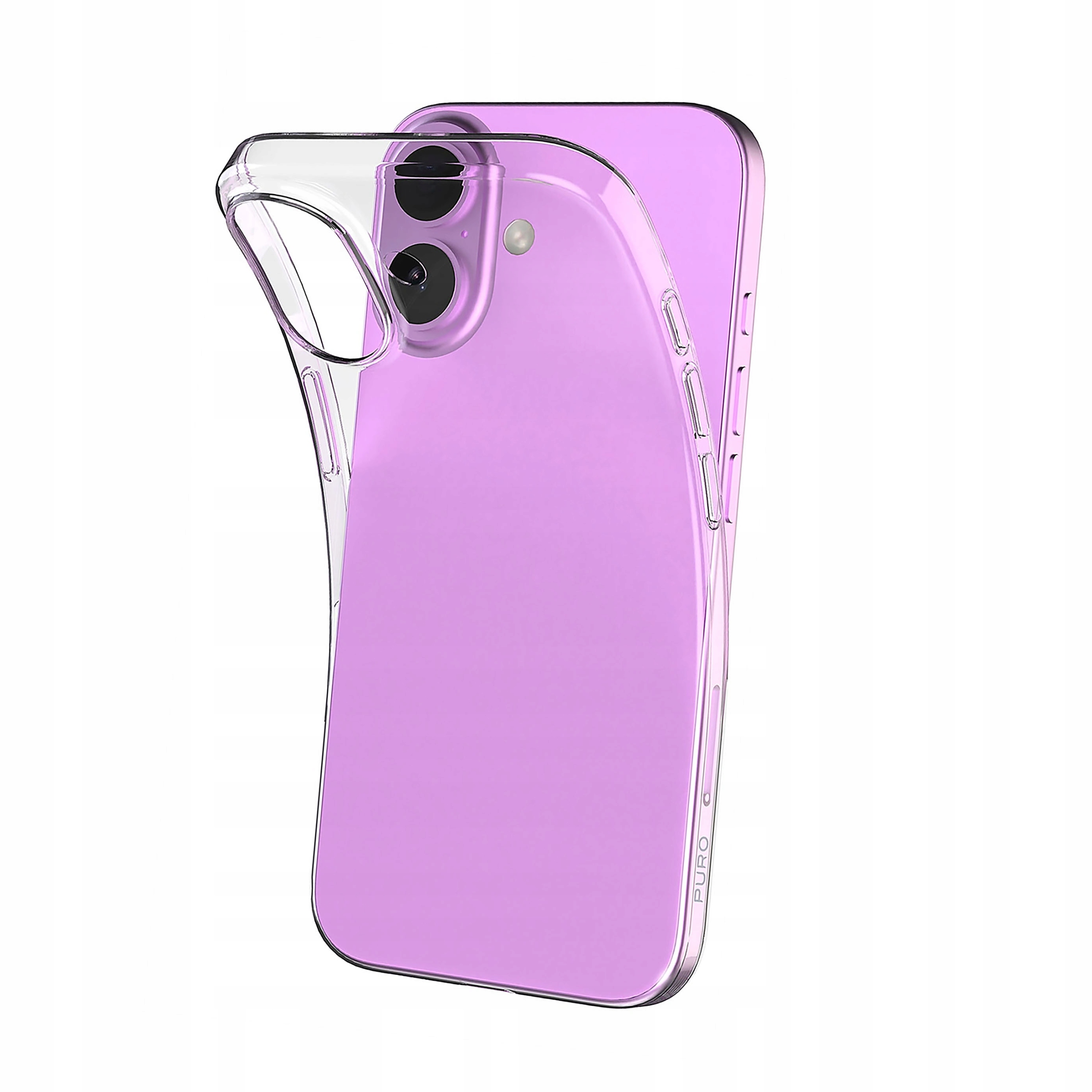 Plecki Etui silikonowe Puro 03 Nude do iPhone 16 Plus przezroczyste