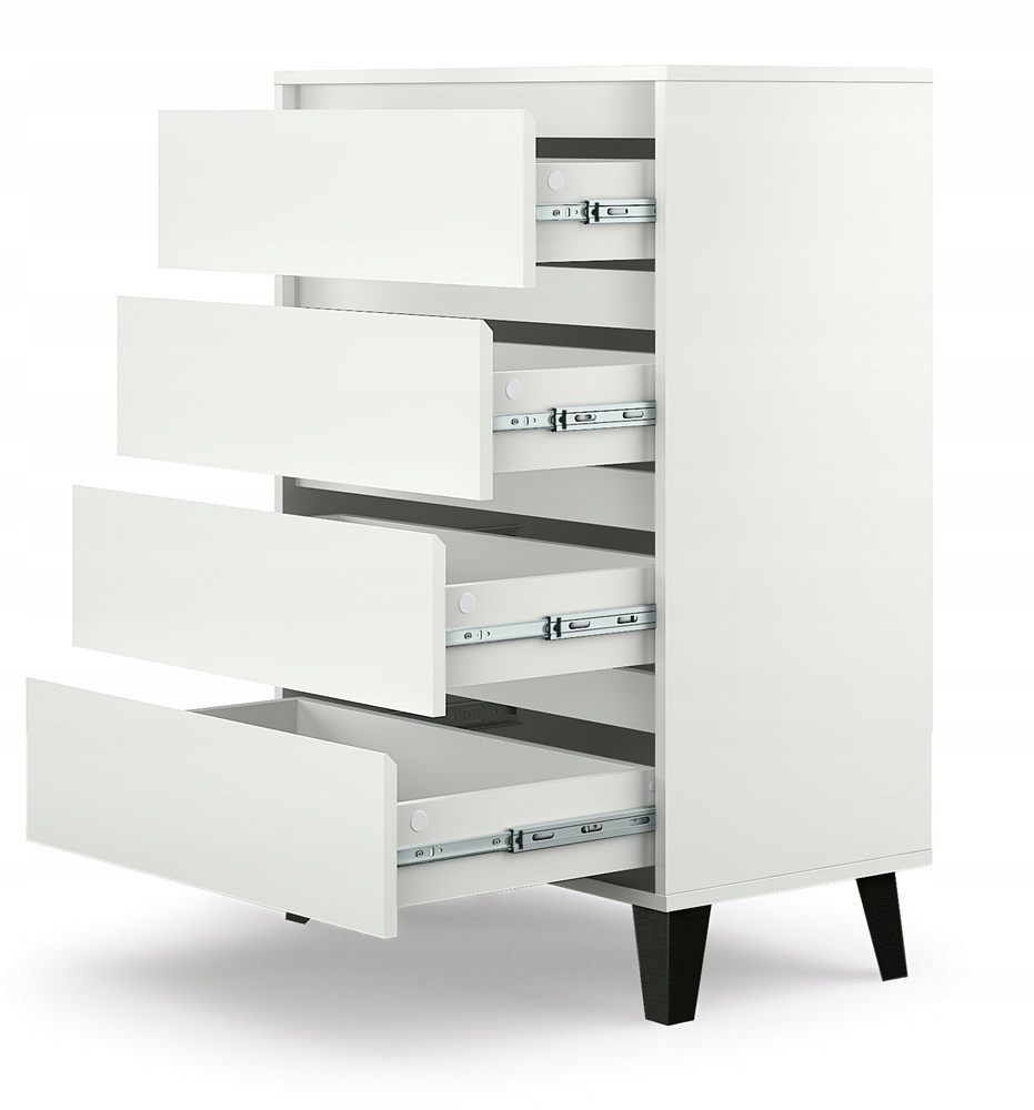 NOWOCZESNA STYLOWA KOMODA BIAŁA 70/40CM NÓŻKI BIEL SZUFLADY REGAŁ SZAFKA Marka ATS