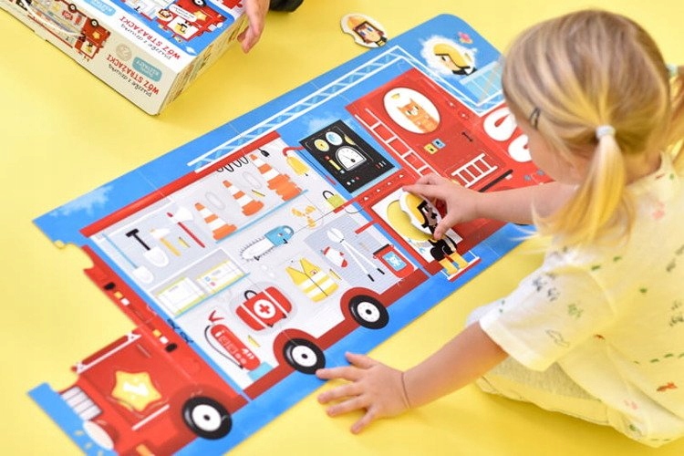 Puzzle Z Dziurką Wóz Strażacki 23 ELEM Czu Czu Kod producenta 6500955
