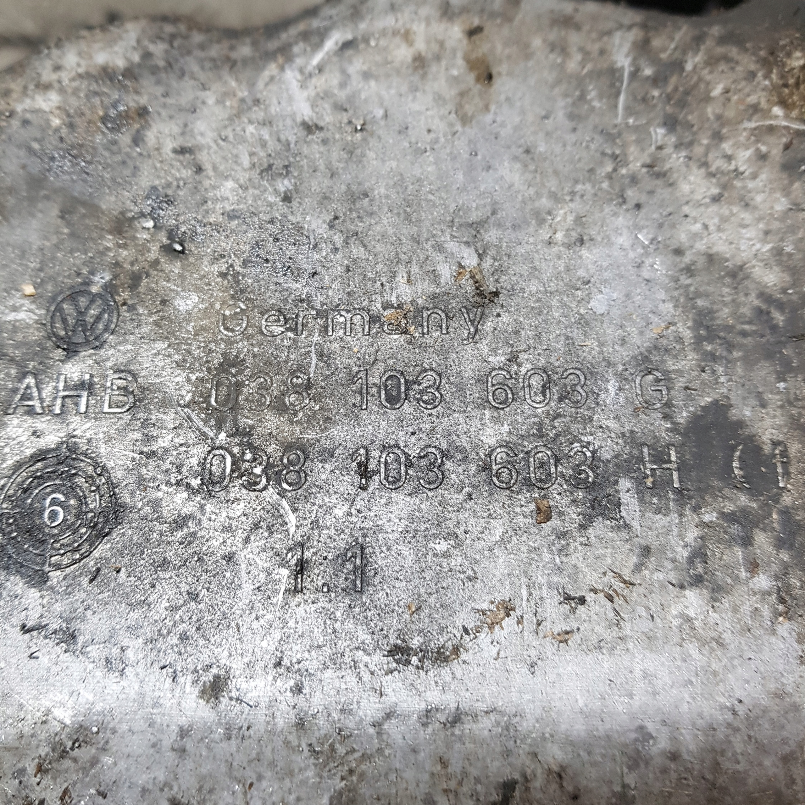oil sump AUDI A3 8L 038103603G