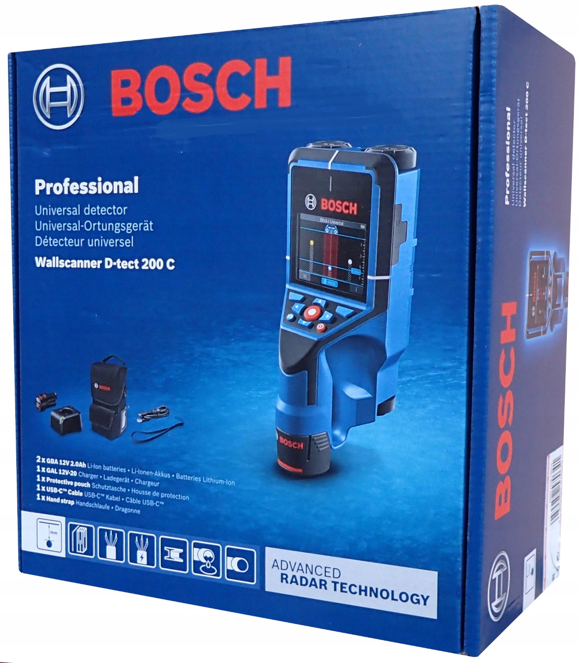 Bosch D-tect 200 C Detektor kovů kabelů za 18442 Kč - Allegro
