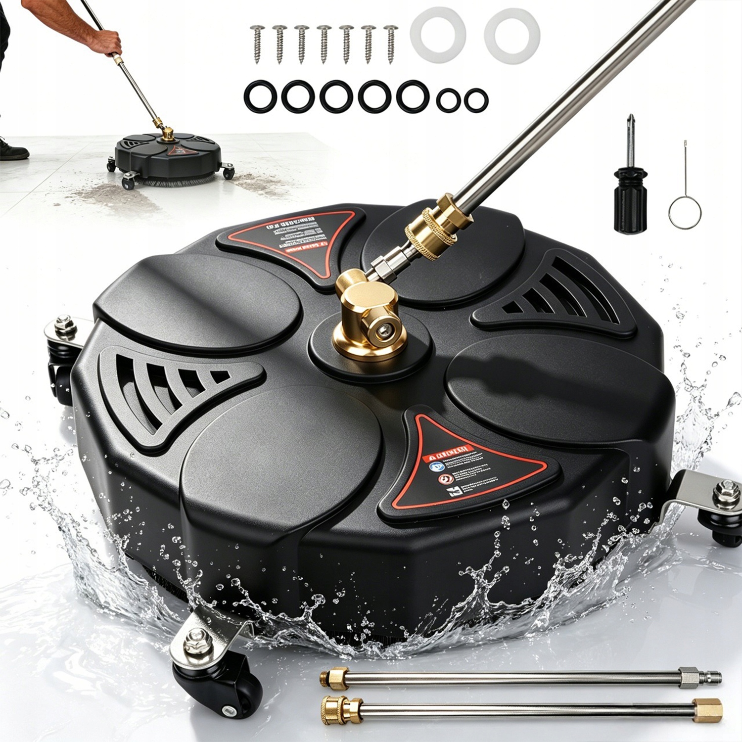 Myjka Wysokociśnieniowa 2500 Psi 32 CM Złącze 1/4 Cala Do Czyszczenia