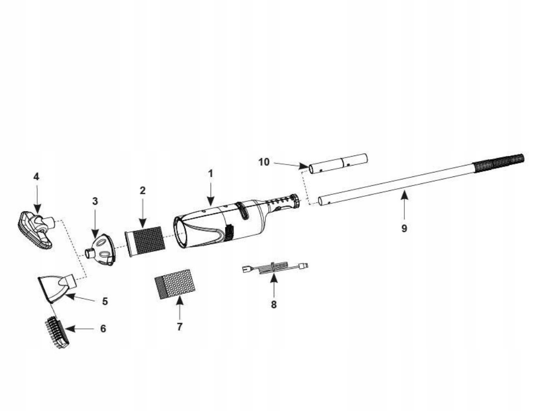Silnik do odkurzacza 28620 - 12271A Intex Model Akumulatorowy