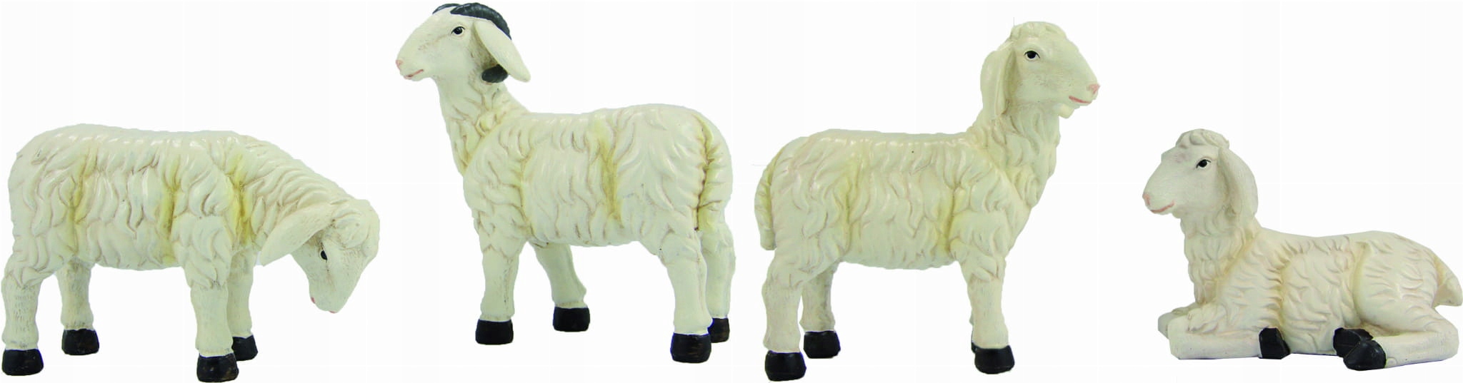 4 Ovce do Betlehema výška do 12,6 cm, vhodné pre figúrky 25-30 cm
