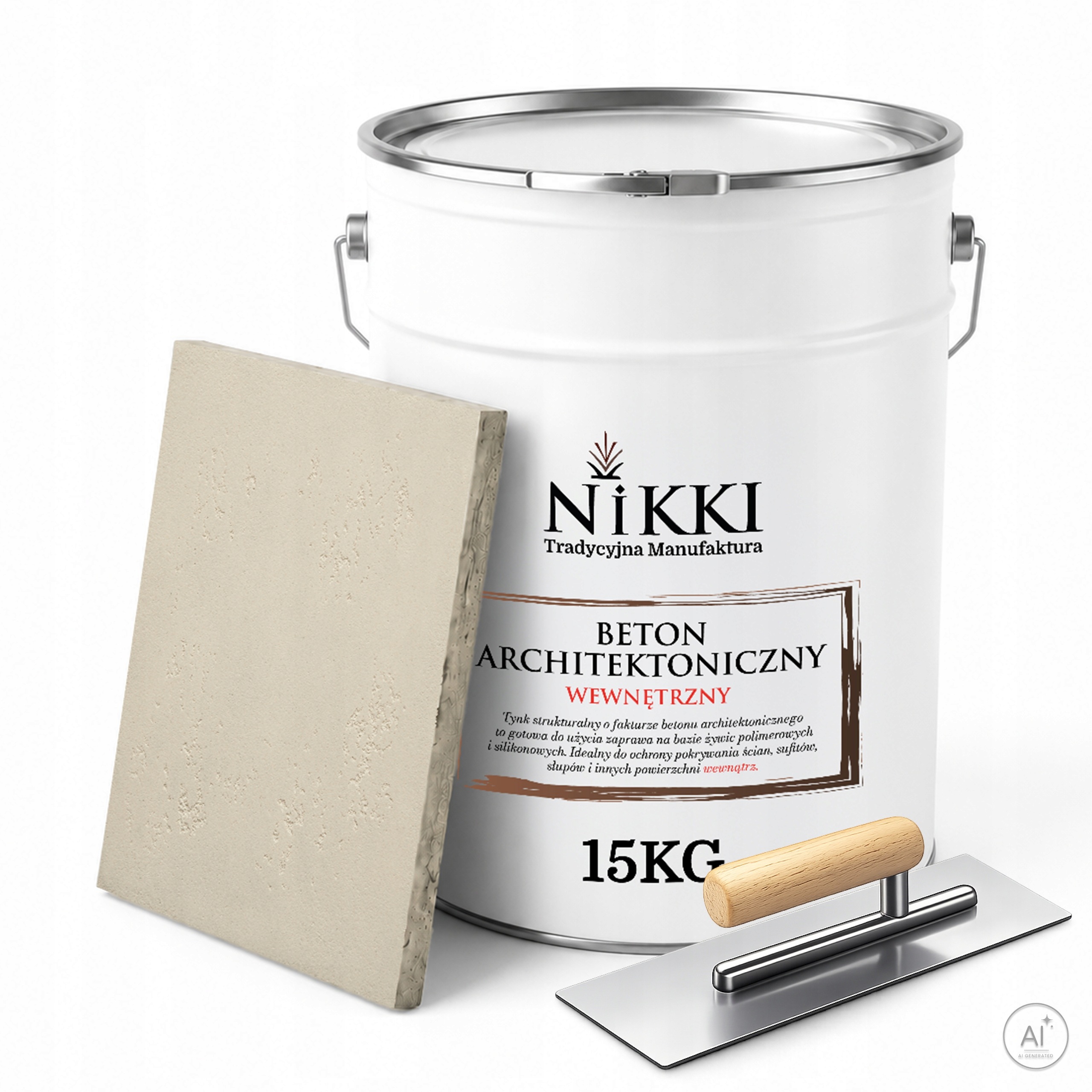 Architektonický dekoratívny betón vnútorný 15 kg béžový svetlý F751 hladítko