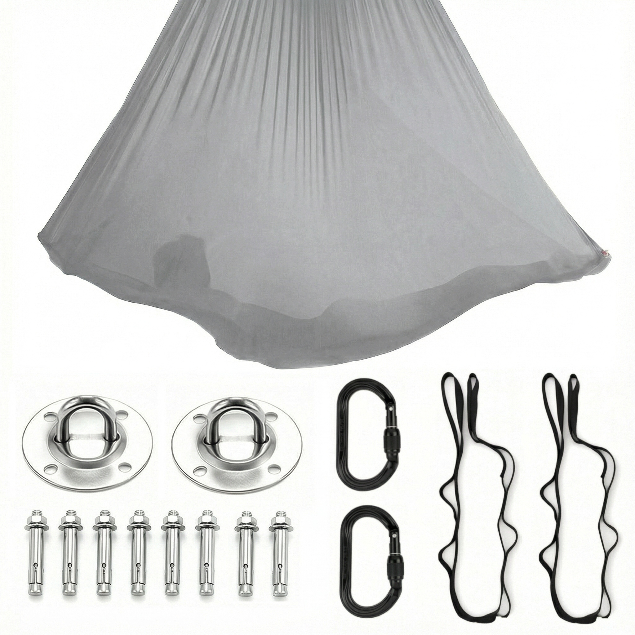 Hamak do jogi, chusta akrobatyczna aerial 4 m szary