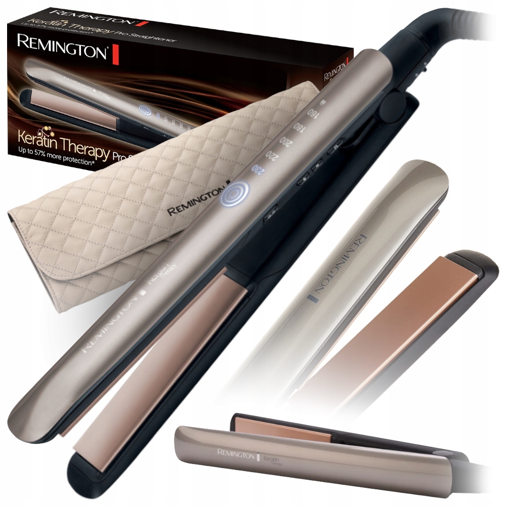 PROSTOWNICA KERATYNOWA CERAMICZNA DO WLOSOW PRO