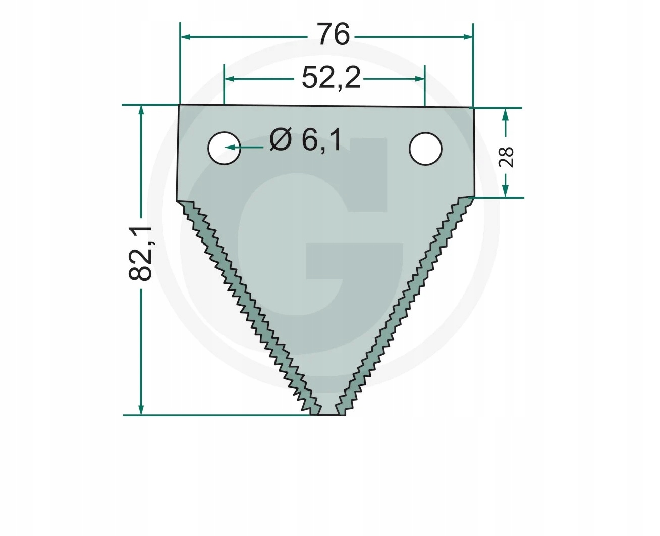 Nożyk kosy New Holland Rasspe 84429103 Numer katalogowy części 84429103, 429103, 321219850, 84435879, 87728899