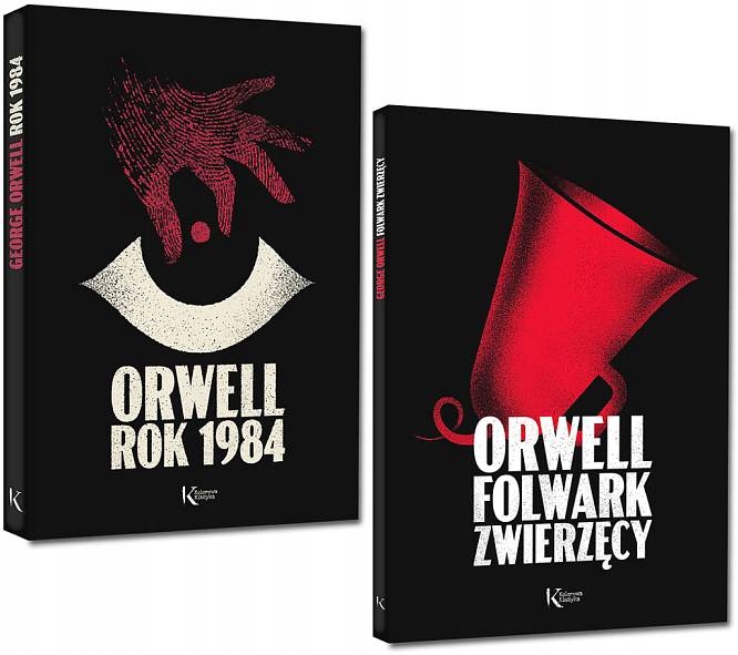 

Orwell pakiet Rok 1984 Folwark Zwierzęcy tw ilustr
