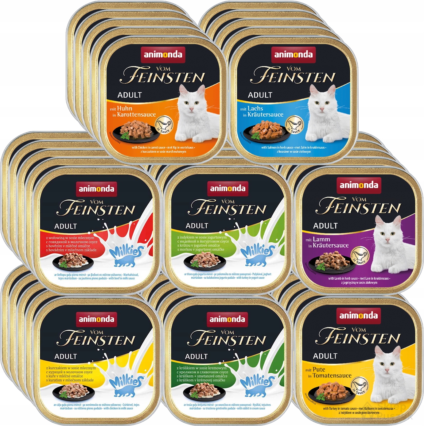 Animonda Kočka vom Feinsten Milkies Adult Kousky V Omáčce tác 32x100g