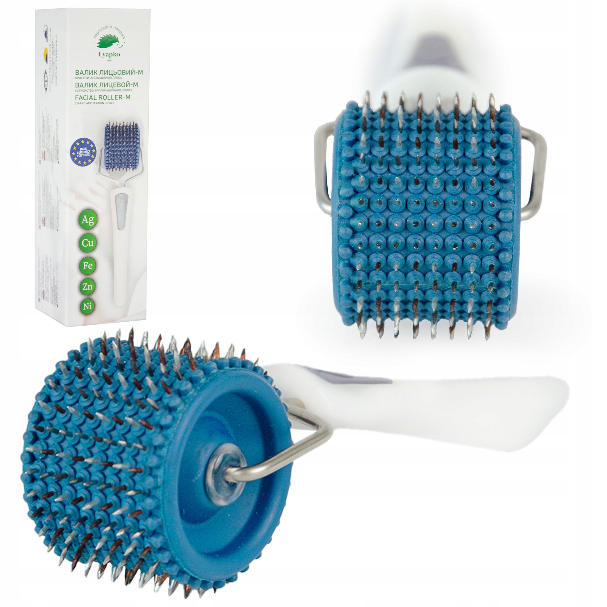 Roller Wałek Do Twarzy Aplikator Wieloigłowy Odprężający Bez Niklu 3,5 mm