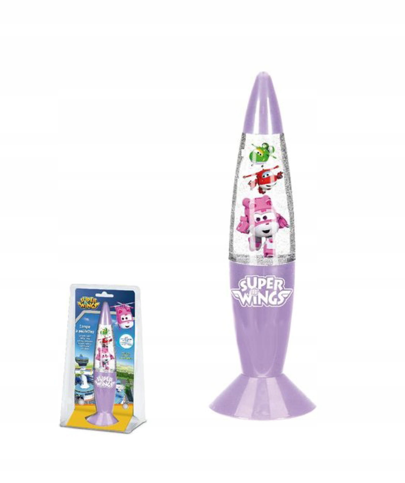 

Wings Lampka led zmienia kolory+brokat fiole