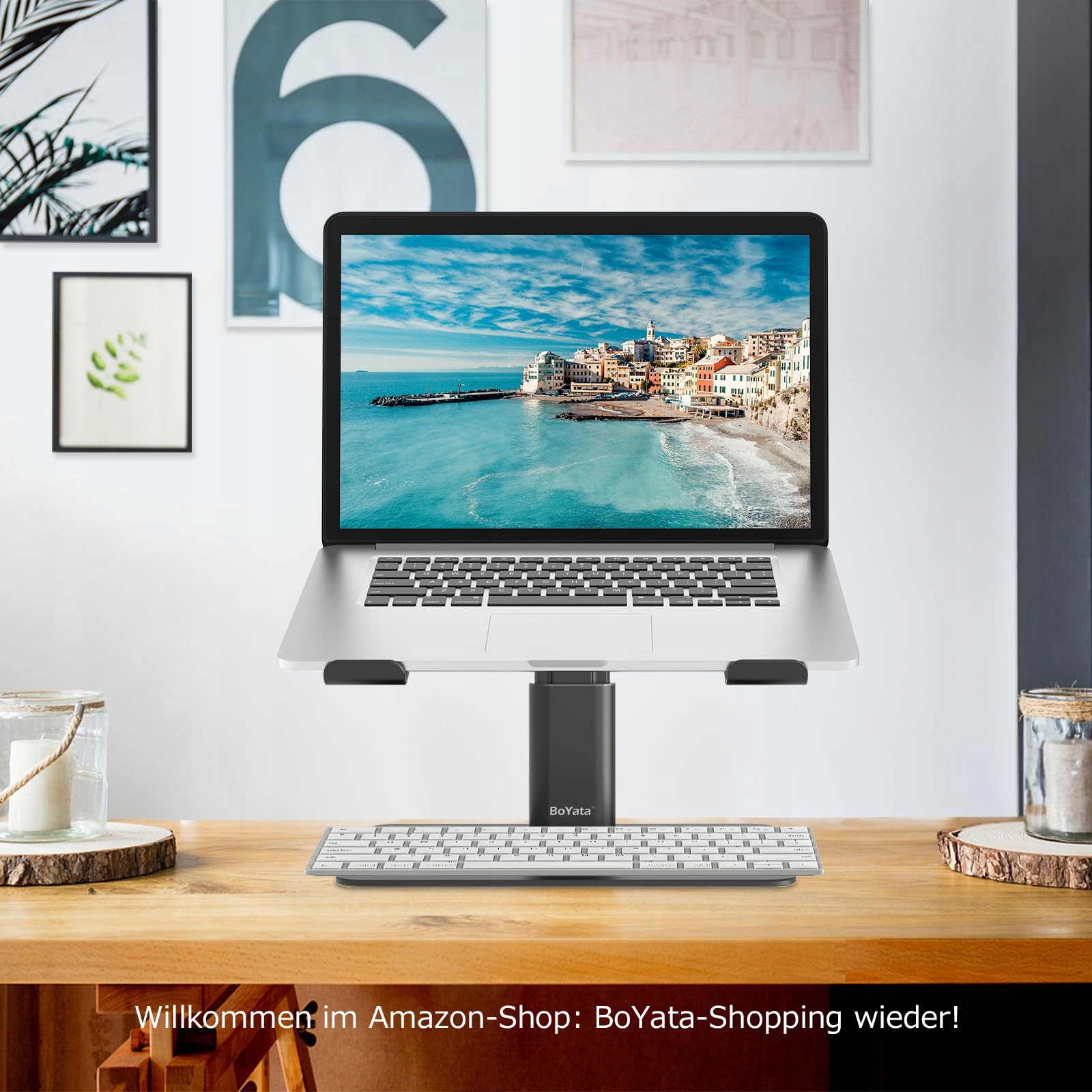 BOYATA Stojak Na Laptopa Regulowany Aluminiowy — miniatura 7